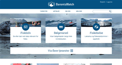 Desktop Screenshot of barentswatch.no