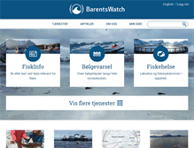 Tablet Screenshot of barentswatch.no